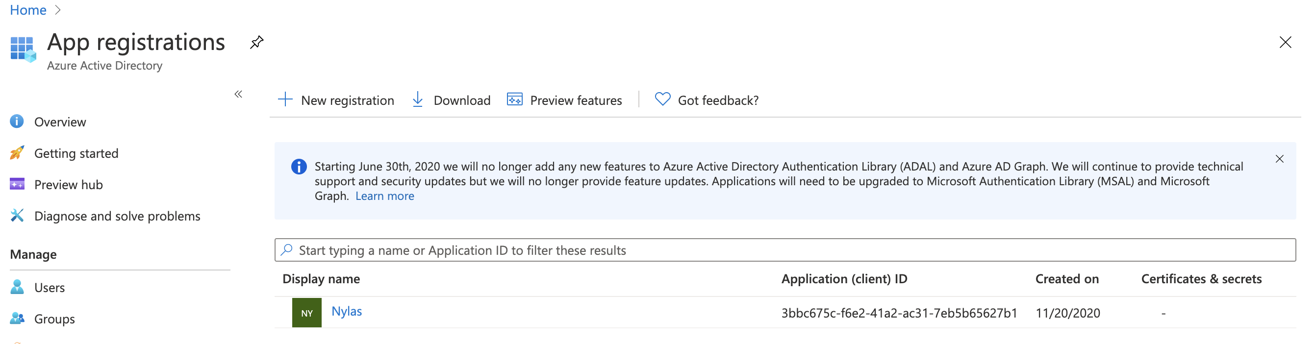 Azure client ID