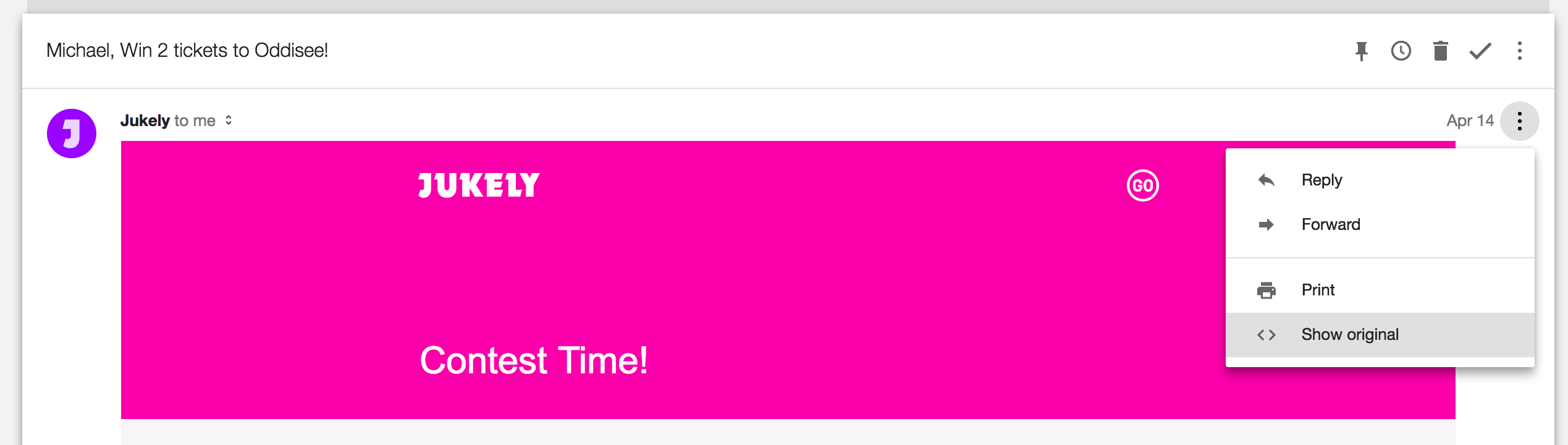 Gmail Show Original Message