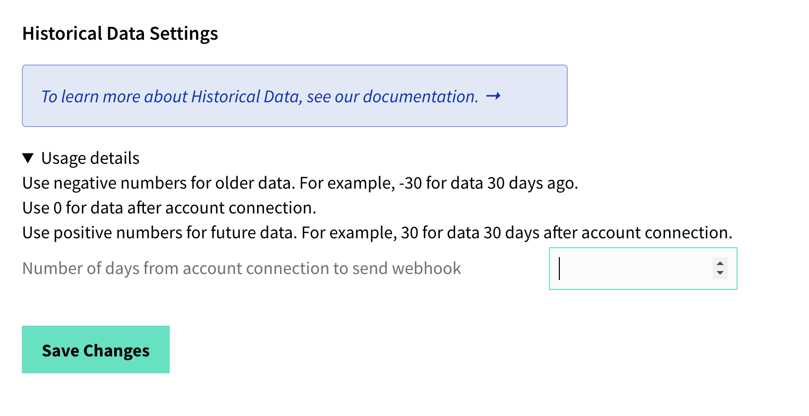 Historical Webhooks Dashboard