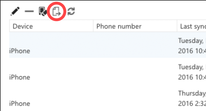 Select download icon